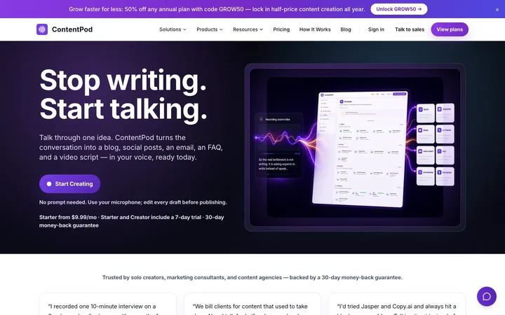 ContentPod product preview