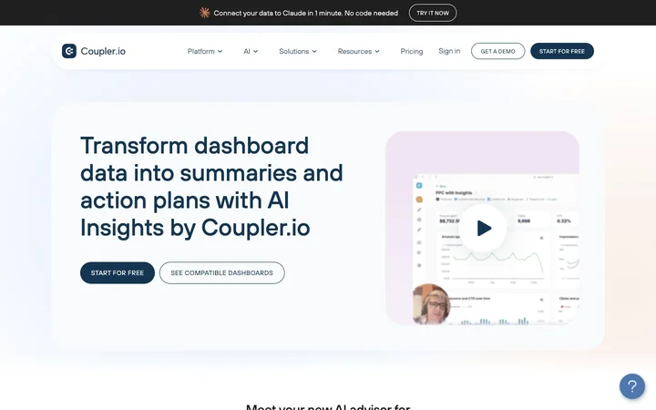 AI Insights by Coupler.io product preview