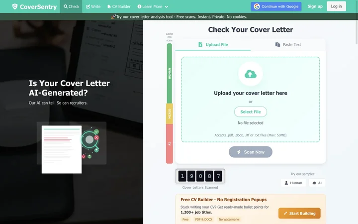 CoverSentry product preview