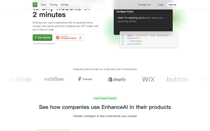 EnhanceAI product preview