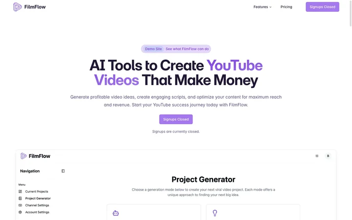 FilmFlow product preview