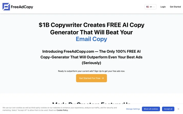 FreeAdCopy product preview