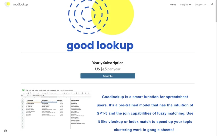 goodlookup 产品预览