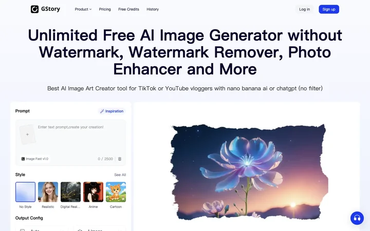 GStory.ai product preview