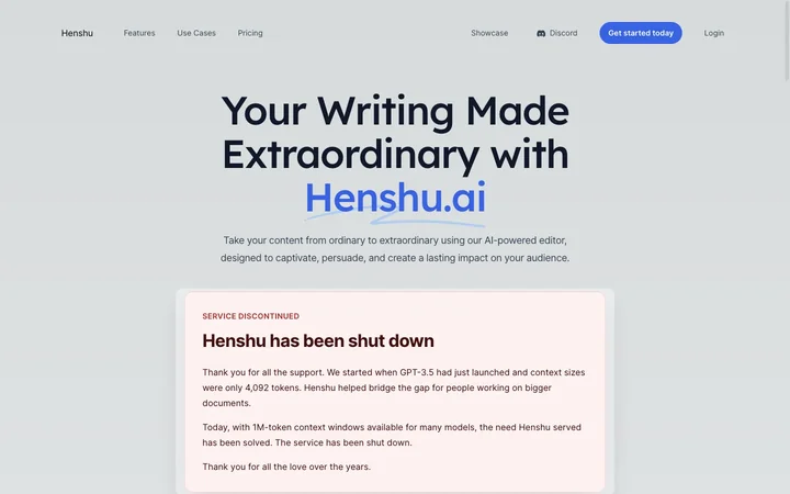 Henshu product preview