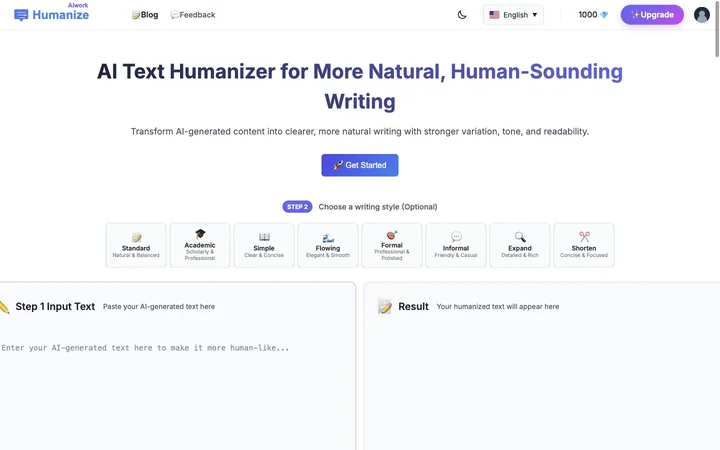 HumanizeAI product preview