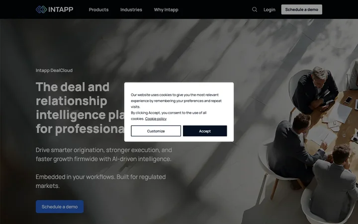 Intapp DealCloud 제품 미리보기
