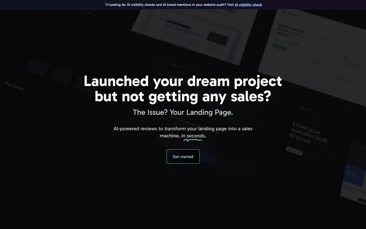 Landing.report product preview