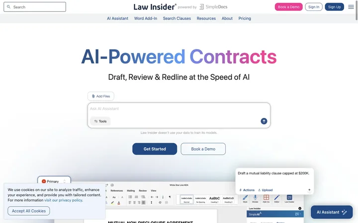 Law Insider product preview