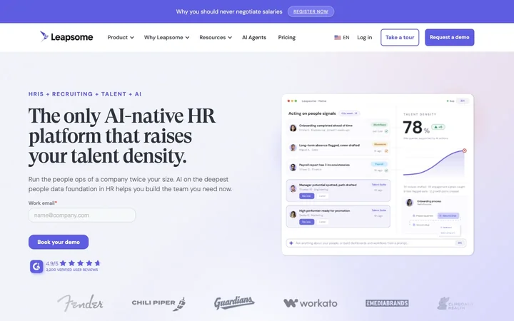 Leapsome product preview