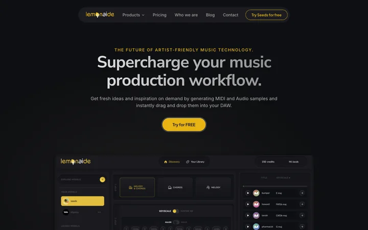 Lemonaide AI product preview