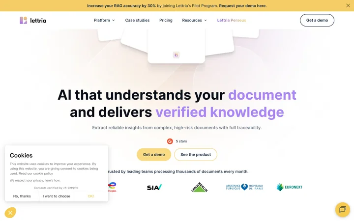 Lettria product preview