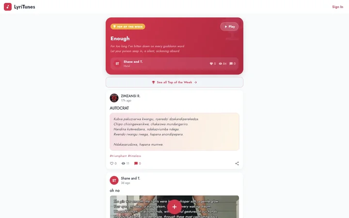 LyriTunes product preview