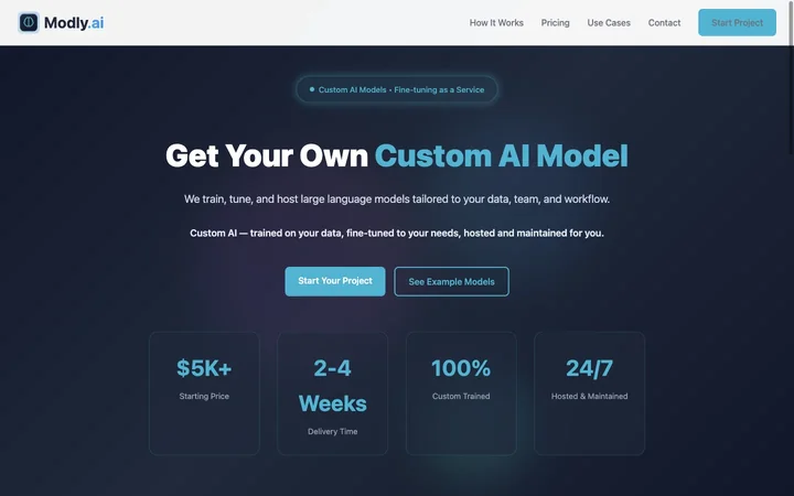 Modly.ai product preview