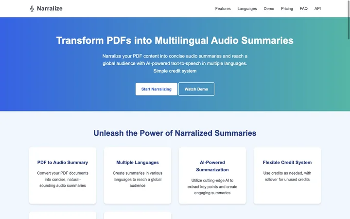 Narralize product preview