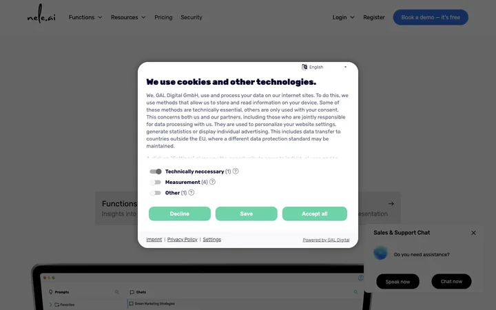 nele.ai product preview