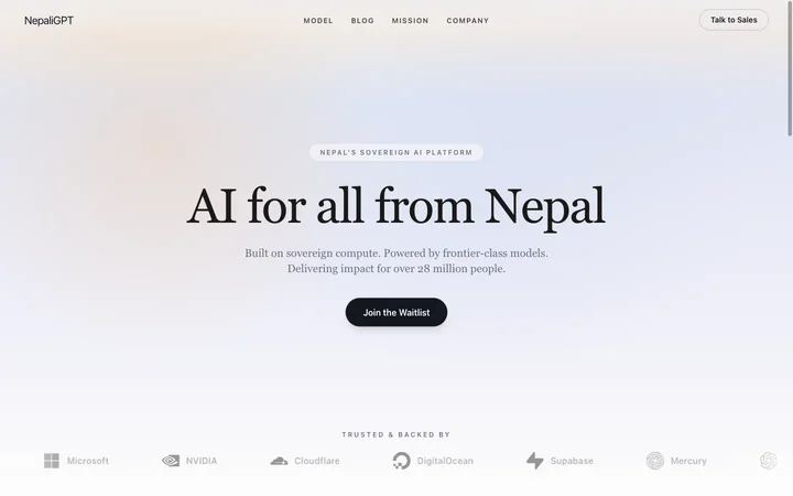NepaliGPT product preview