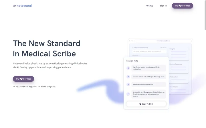 Notewand product preview
