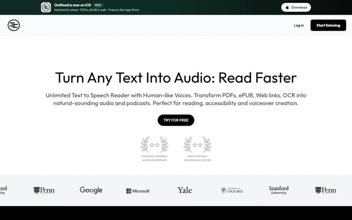 Outtloud product preview