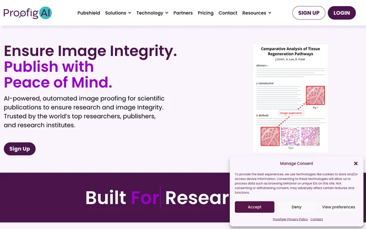 Proofig AI product preview