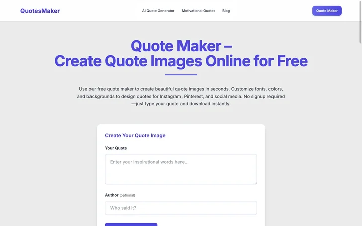 Quote Maker product preview