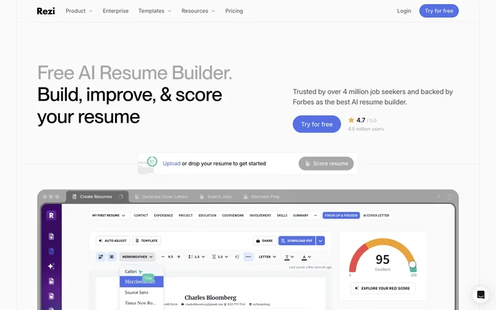 Rezi product preview