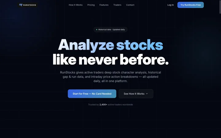 RunStocks product preview