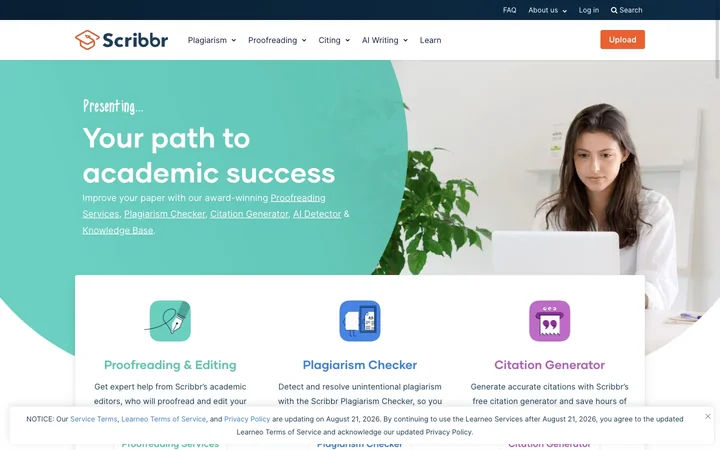 Scribbr product preview