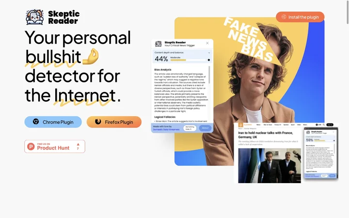 Skeptic Reader product preview