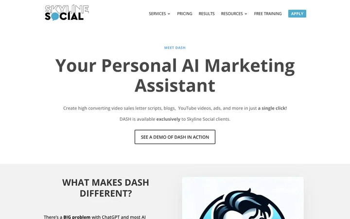 DASH - AI Marketing Assistant product preview