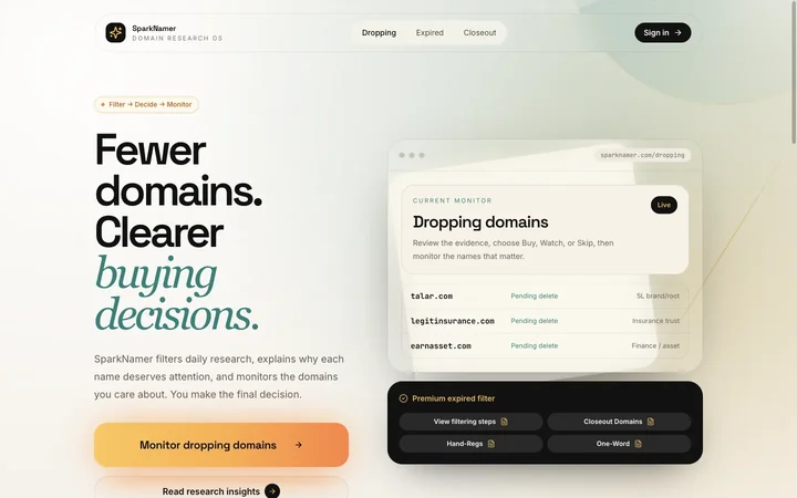 SparkNamer の製品プレビュー
