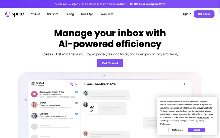 Spike product preview