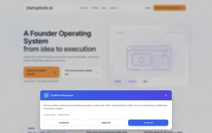 StartupTools product preview