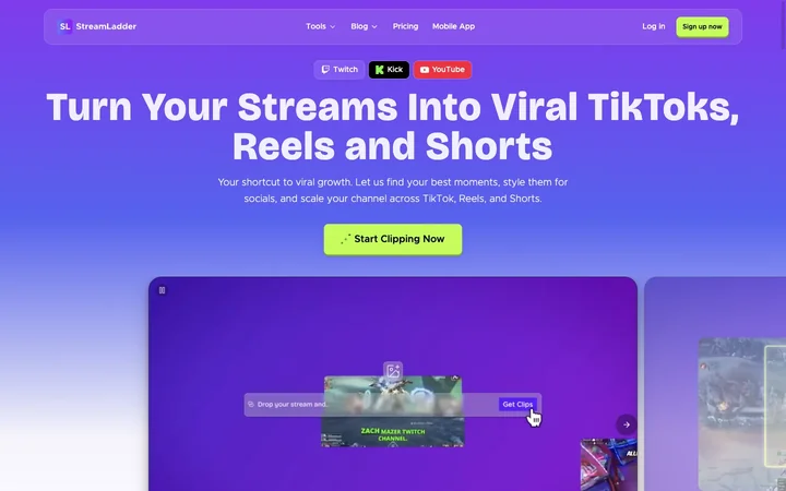StreamLadder product preview