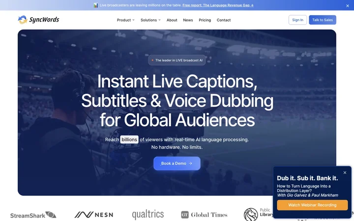 SyncWords product preview