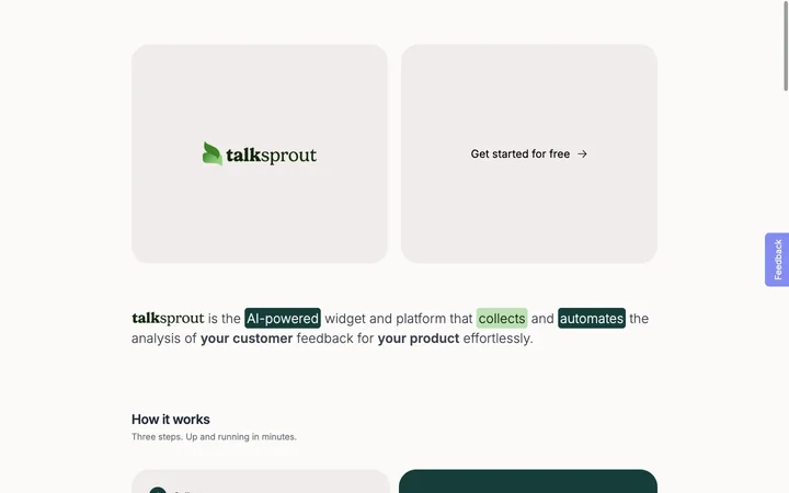 talksprout product preview