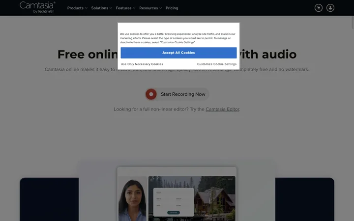 Camtasia product preview