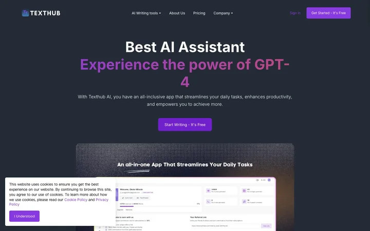Texthub AI product preview