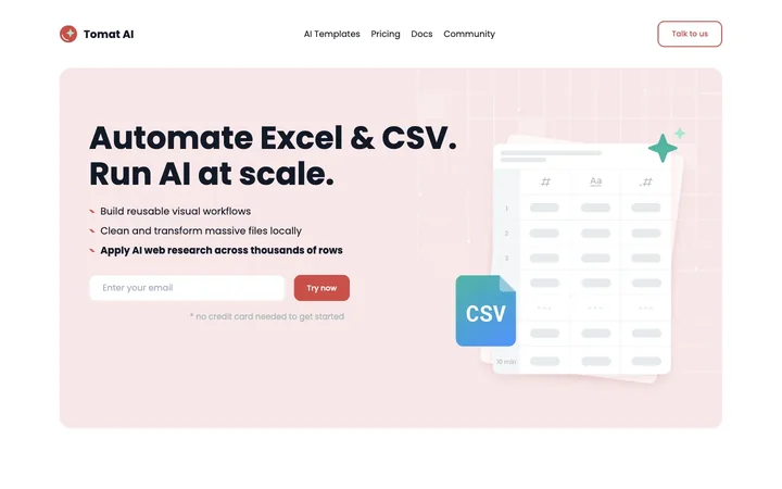 Tomat.AI product preview