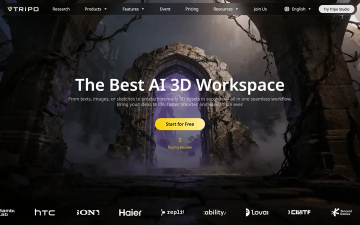 Tripo 3D product preview