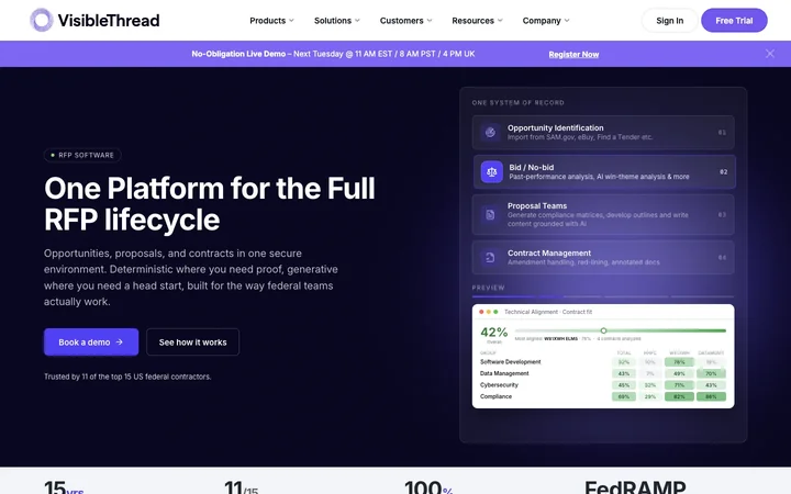 VisibleThread product preview