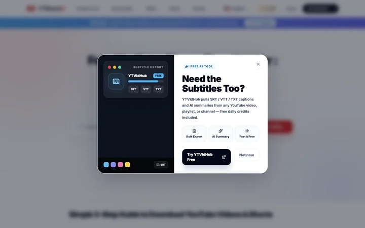 YTShortsDL product preview