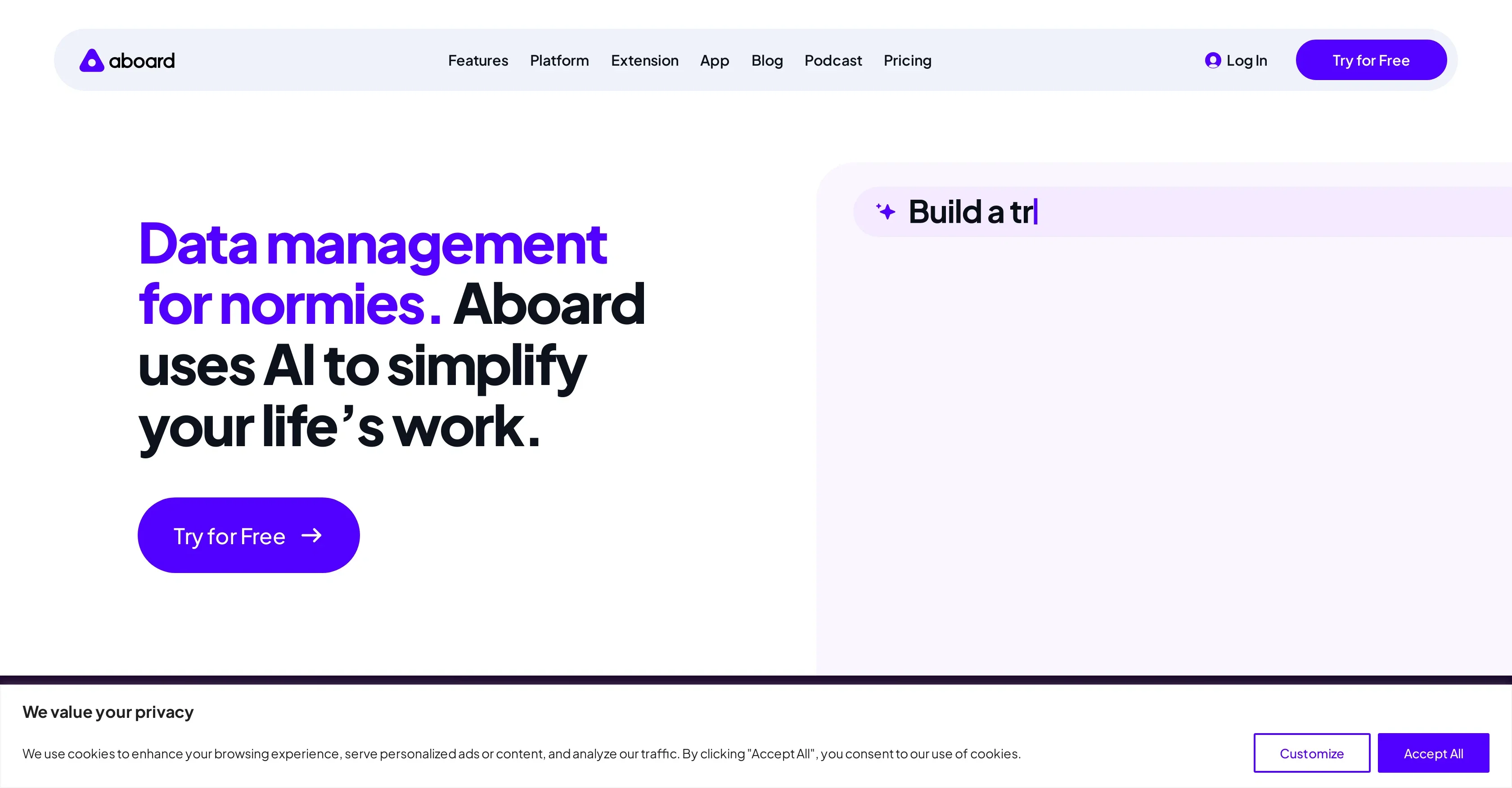 Aboard product preview