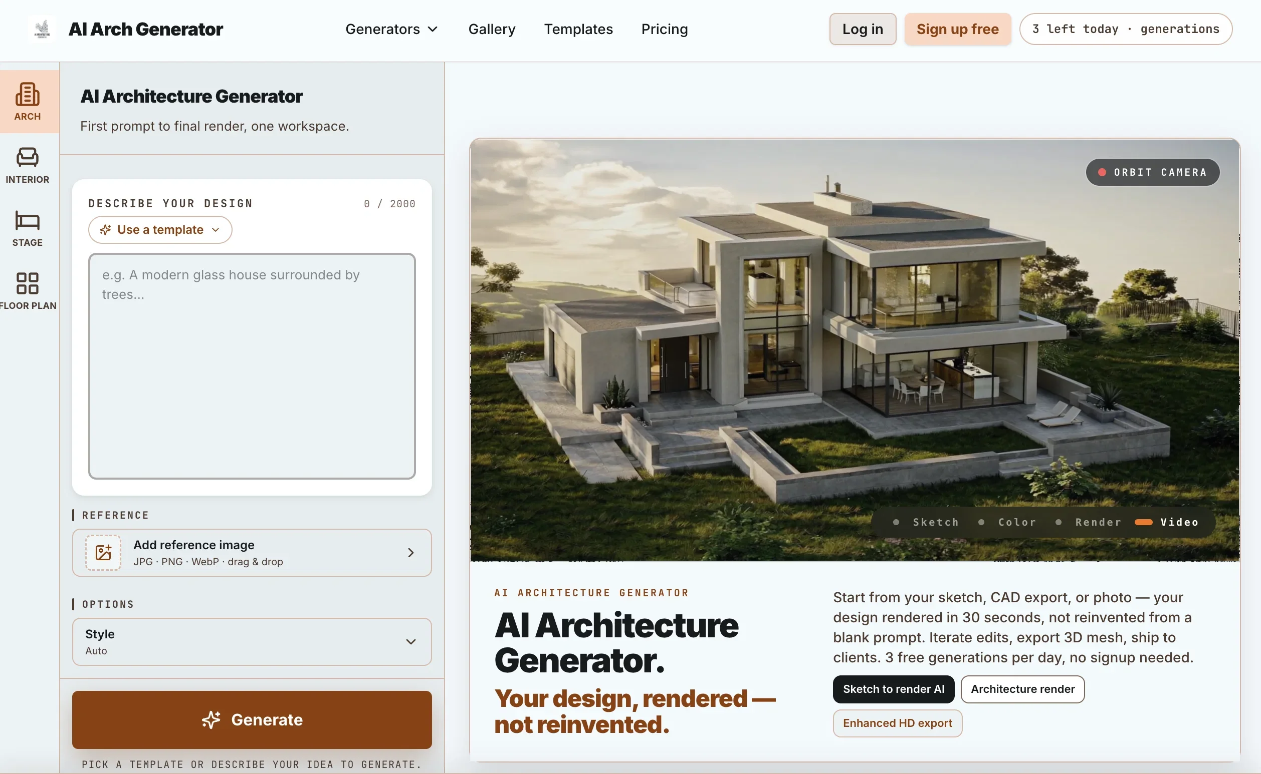 AI Arch Generator product preview