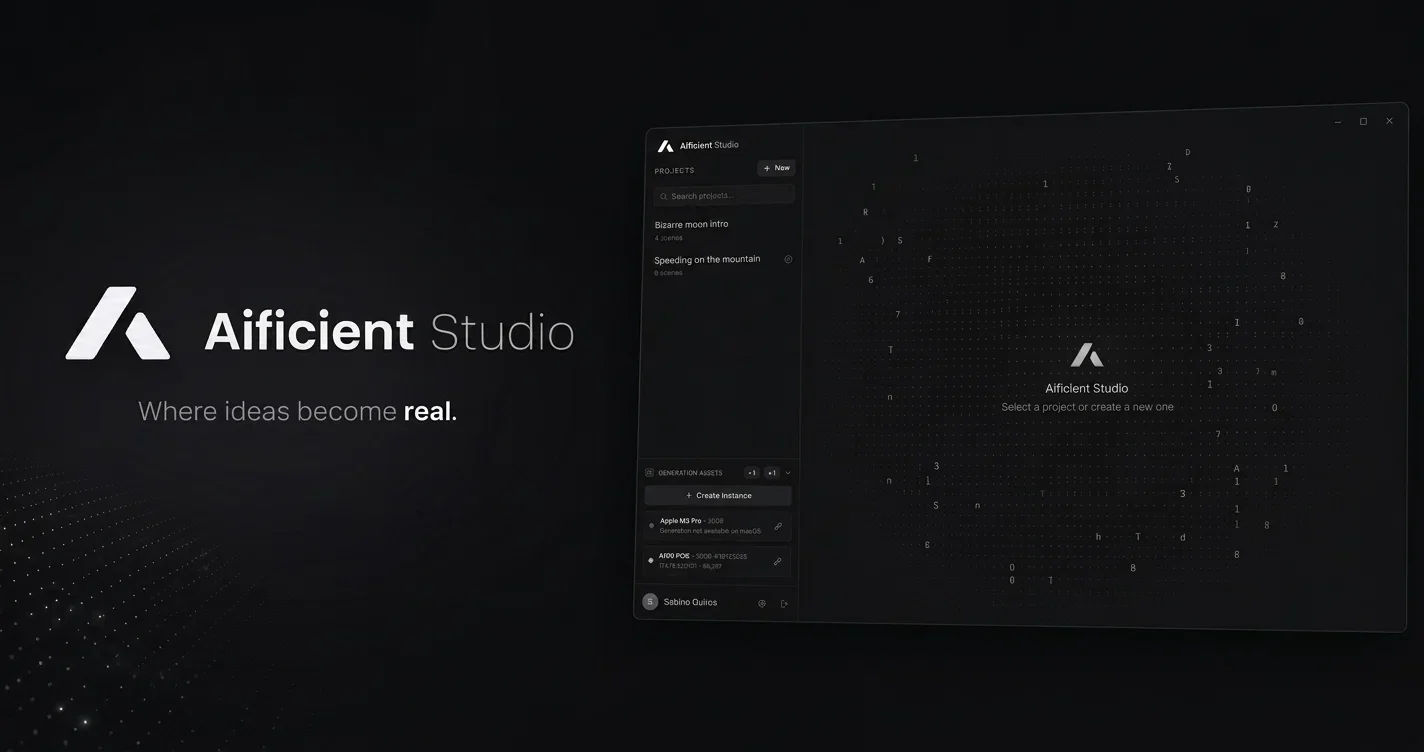 Aificient Studio product preview