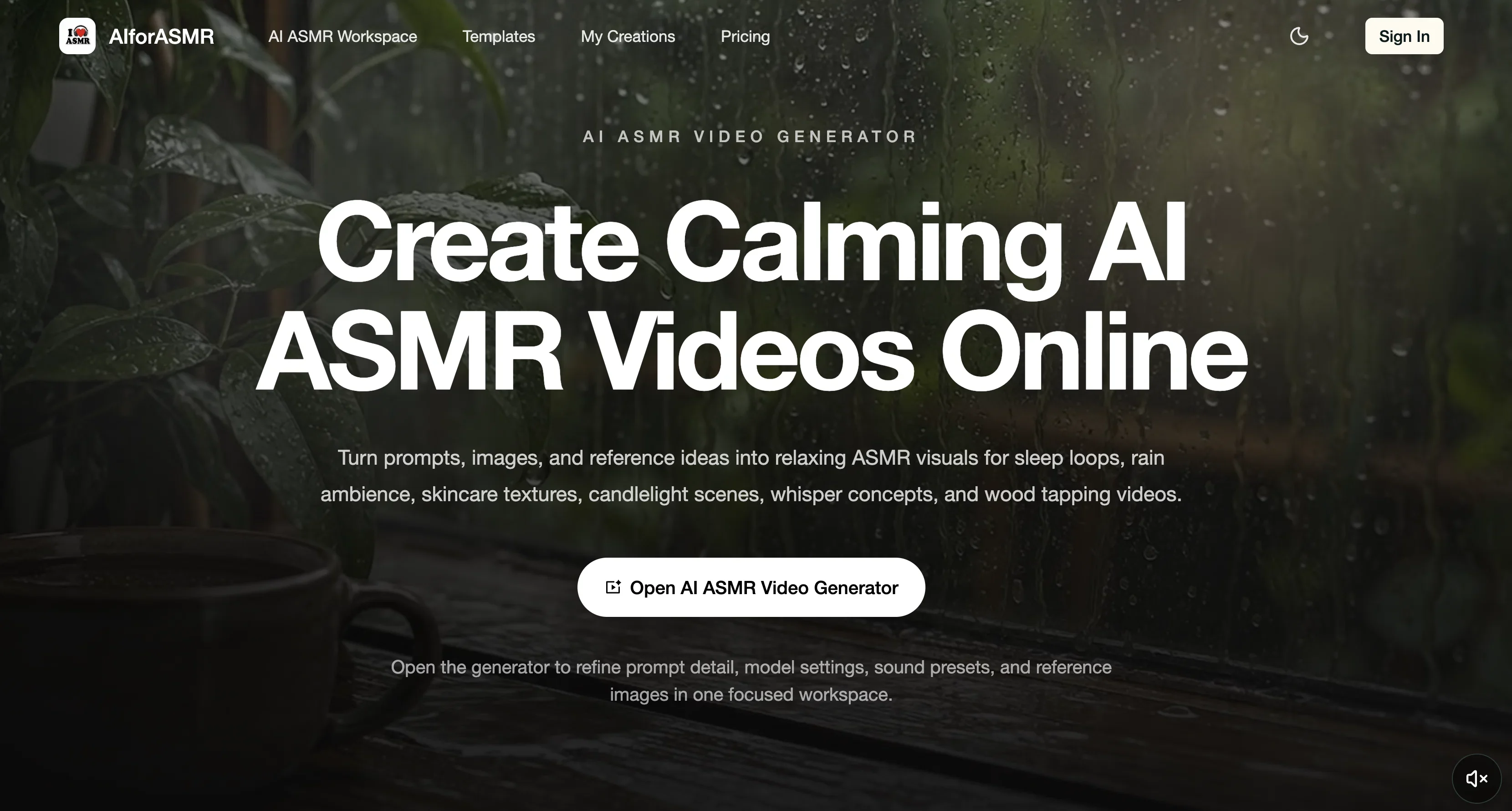 AIforASMR product preview