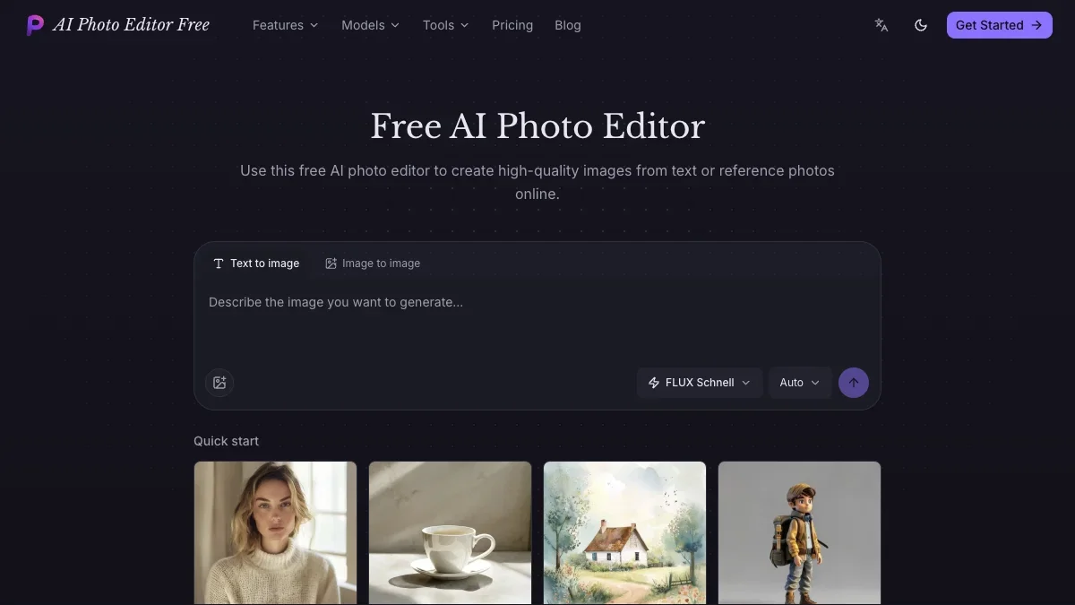 AI Photo Editor Free product preview