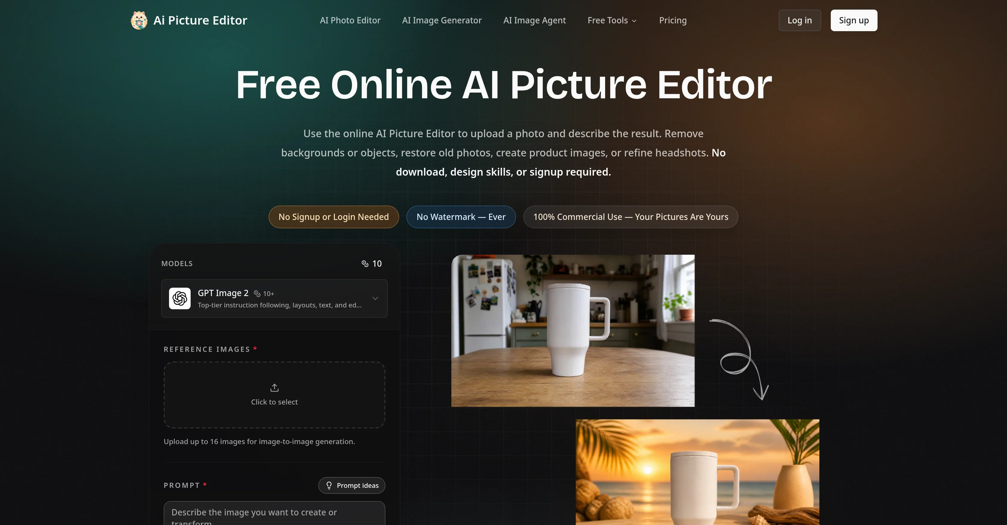 AI Picture Editor product preview
