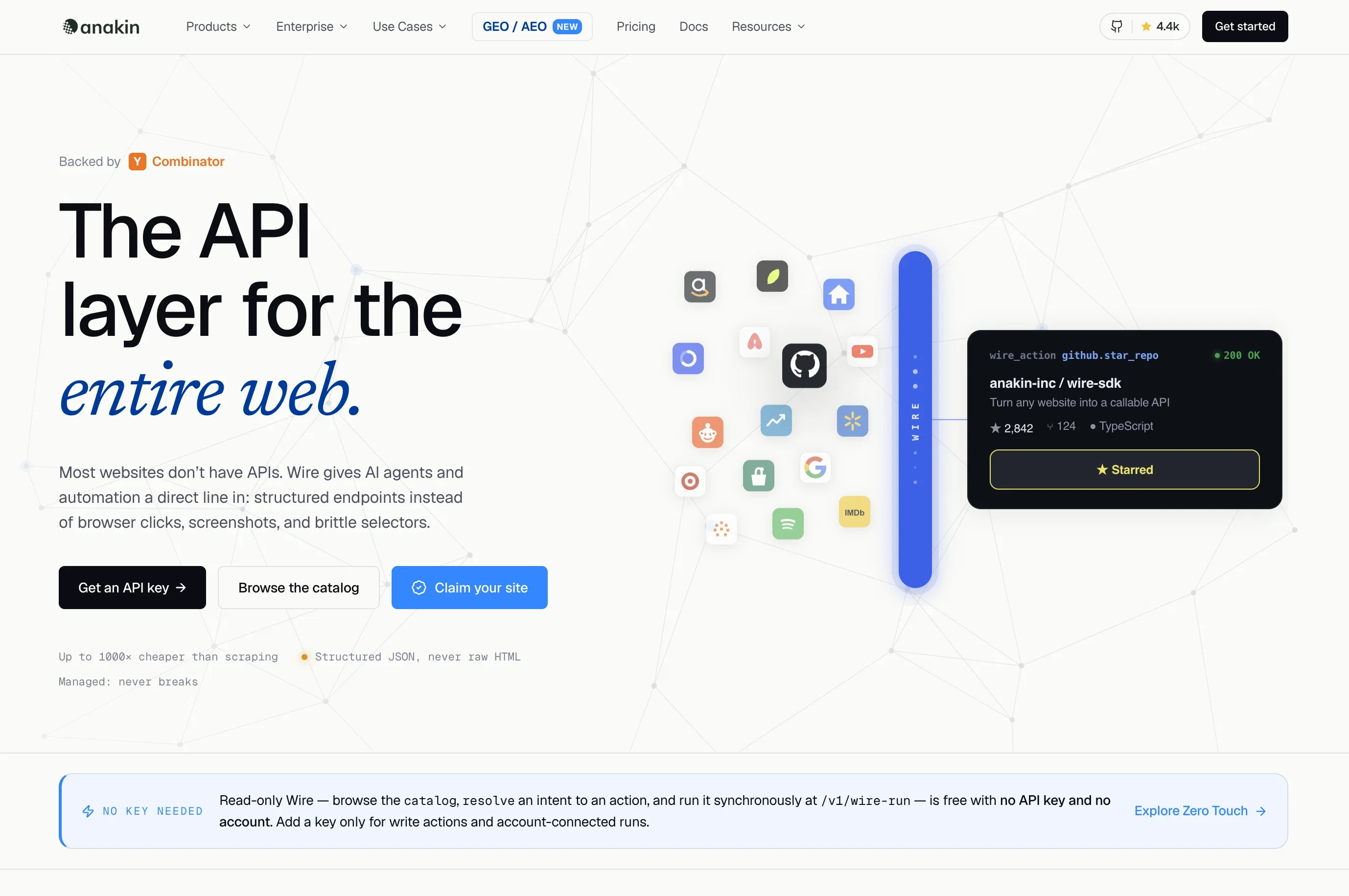 Wire by Anakin.io product preview