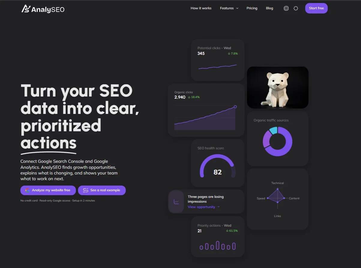 AnalySEO product preview